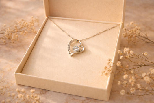 Forever Love - Crystal Heart Necklace & Gift Box